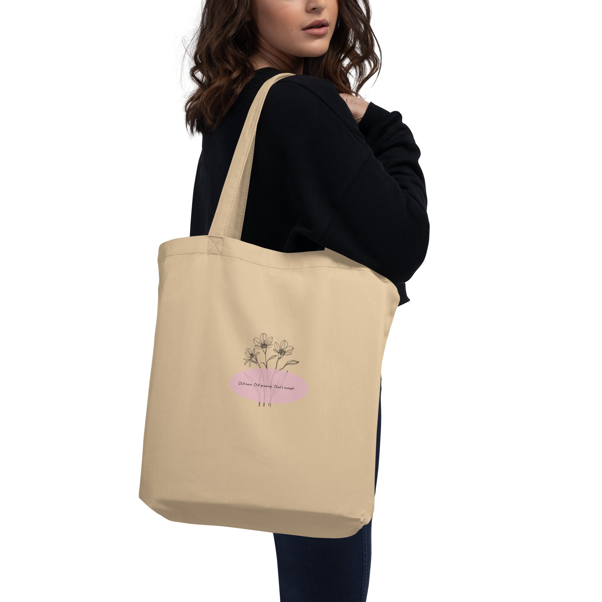 Rooted & Loved Eco Tote Bag | Sustainable Gift for Plant Moms & Dog Moms