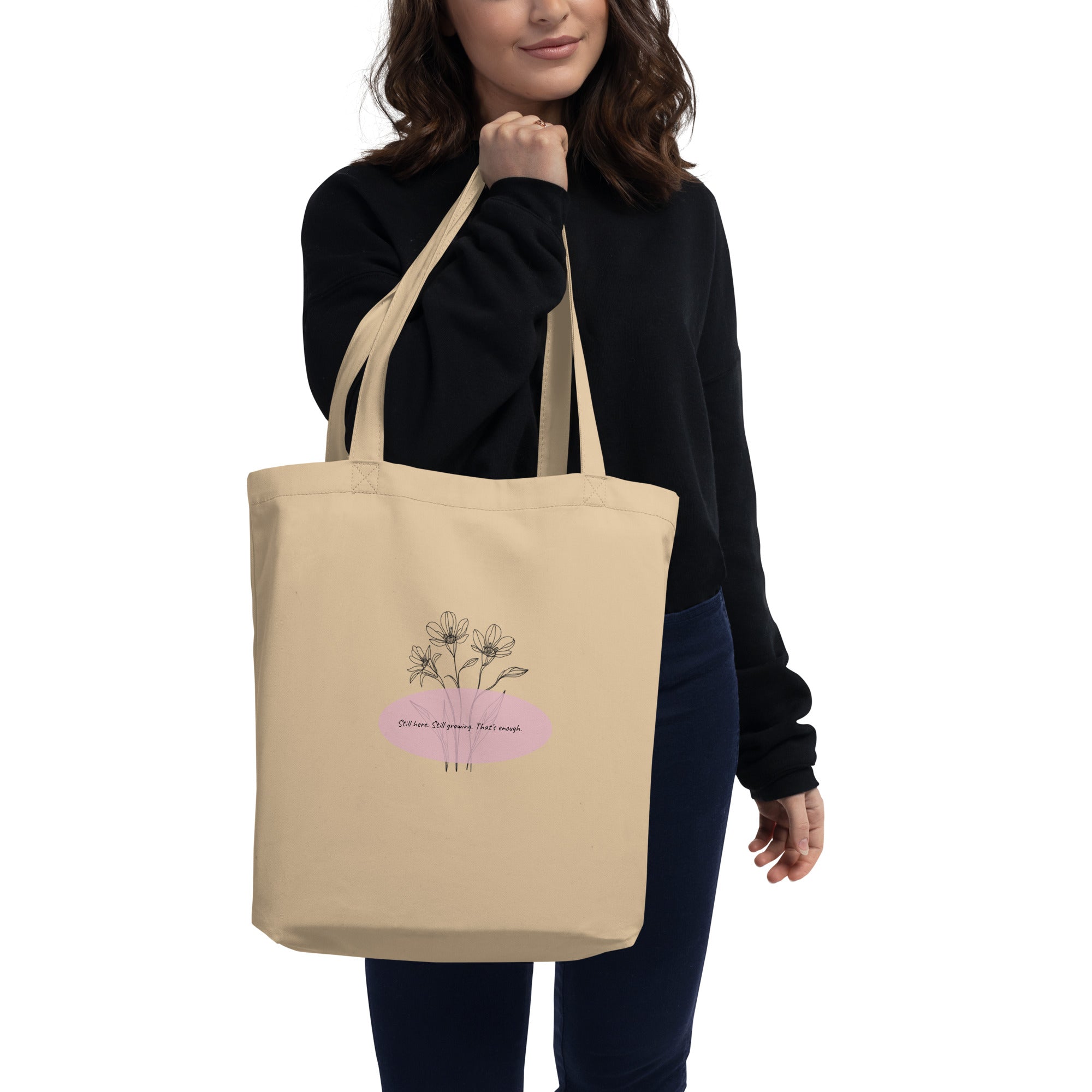 Rooted & Loved Eco Tote Bag | Sustainable Gift for Plant Moms & Dog Moms